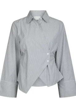 Blouses>NEO NOIR BLOUSE Grijs