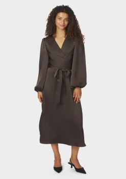 Jurken>NEO NOIR JURK Bruin