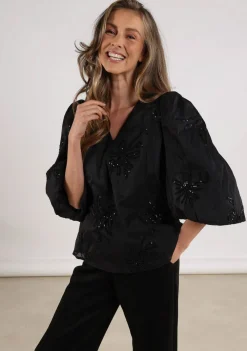 Blouses>NUKUS BLOUSE Zwart
