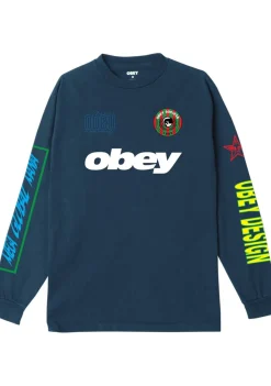 T-Shirts>OBEY TSHIRT Blauw