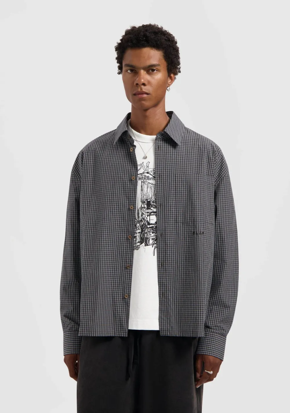 Overhemden>OLAF OVERHEMD Grijs