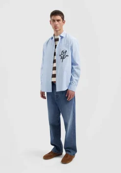 Overhemden>OLAF OVERHEMD Blauw