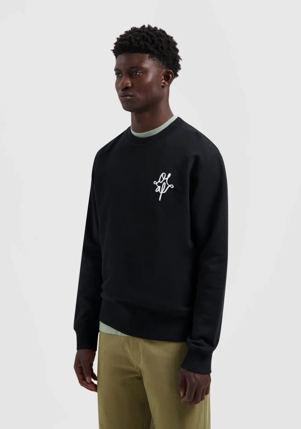 Truien>OLAF SWEATER Zwart