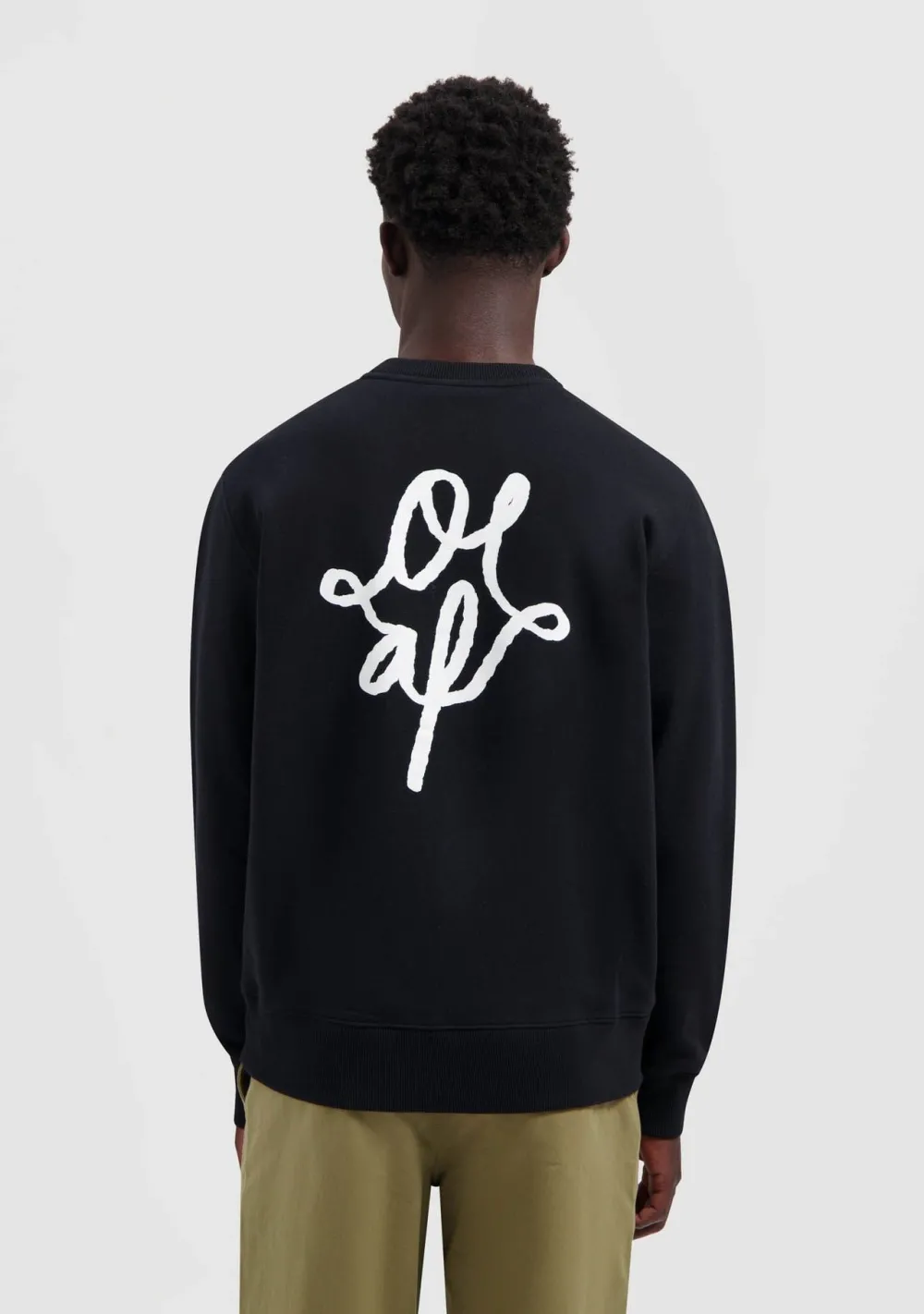 Truien>OLAF SWEATER Zwart