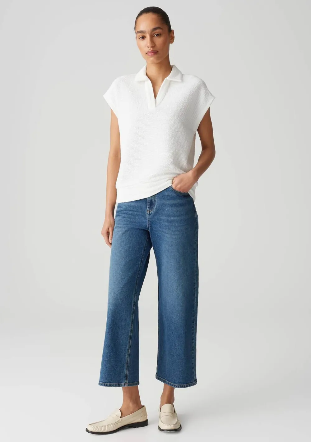 Truien>OPUS TRUI KORTE MOUW Off white