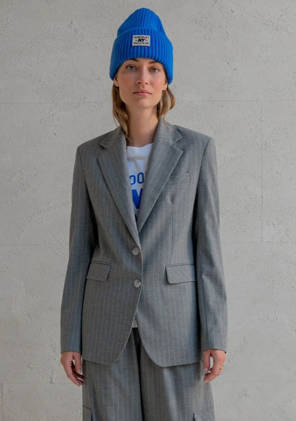 Blazers & Jasjes|Pakken & Co-Ords>PENN & INK BLAZER Grijs