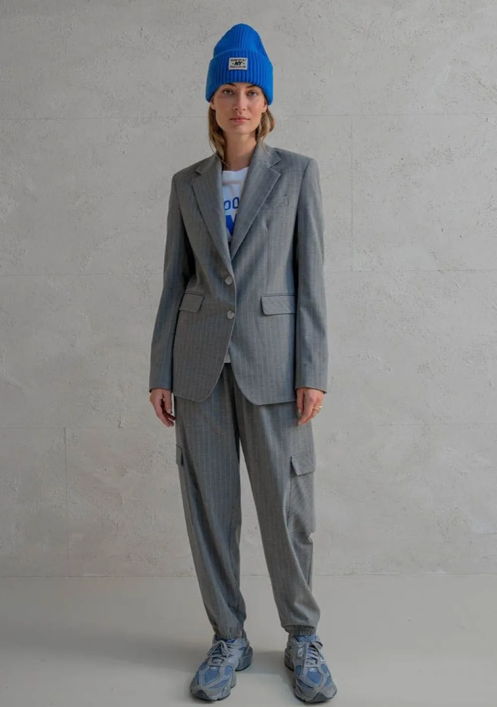 Blazers & Jasjes|Pakken & Co-Ords>PENN & INK BLAZER Grijs