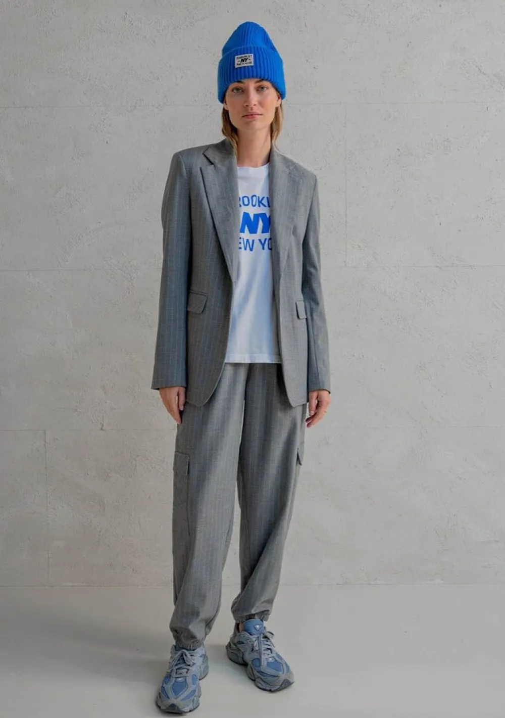 Blazers & Jasjes|Pakken & Co-Ords>PENN & INK BLAZER Grijs