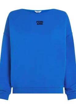 Sweaters|Truien>PENN & INK SWEATER Blauw