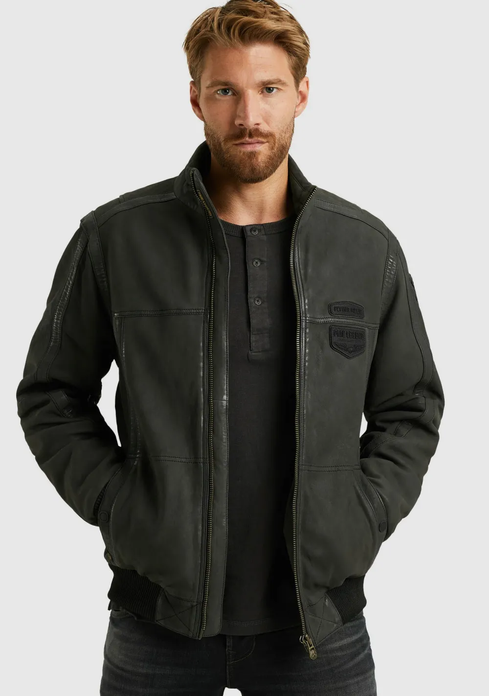 Jassen>PME LEGEND LEREN JACK Zwart