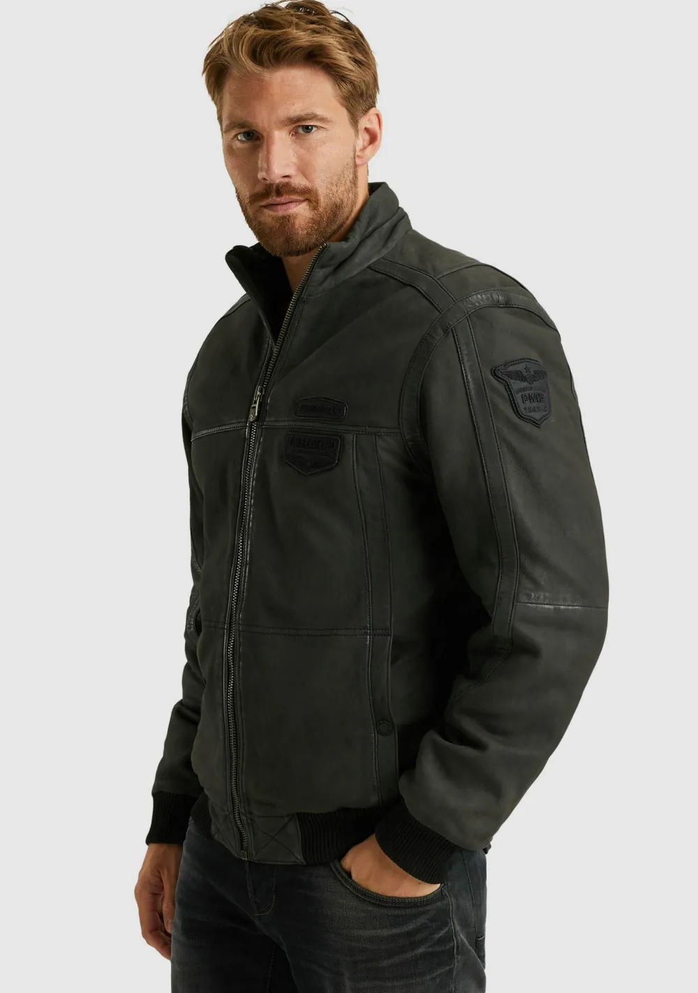 Jassen>PME LEGEND LEREN JACK Zwart