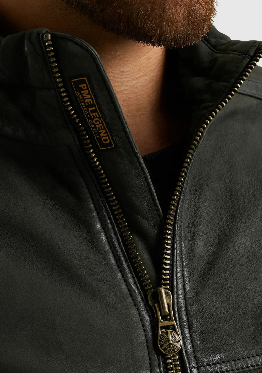 Jassen>PME LEGEND LEREN JACK Zwart