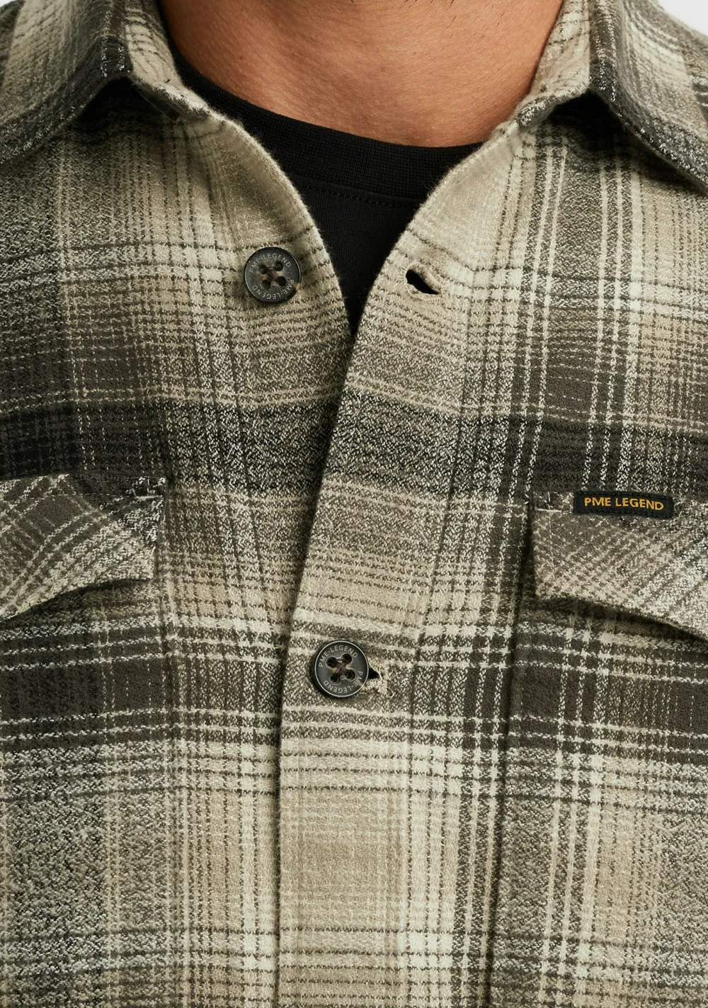 Overhemden>PME LEGEND OVERHEMD Beige