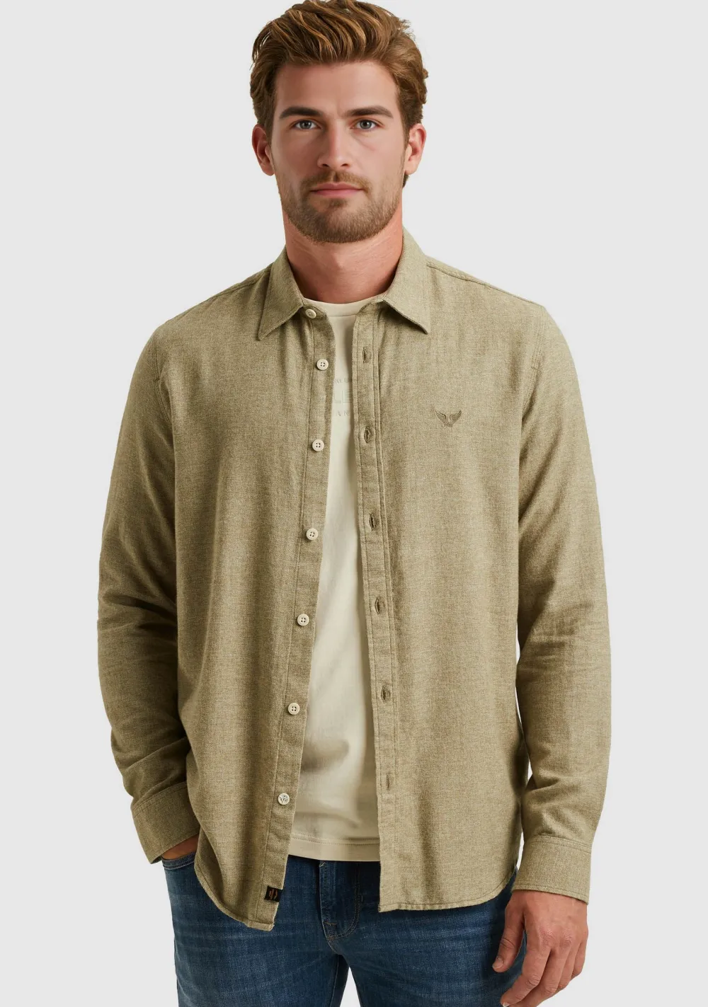 Overhemden>PME LEGEND OVERHEMD Groen