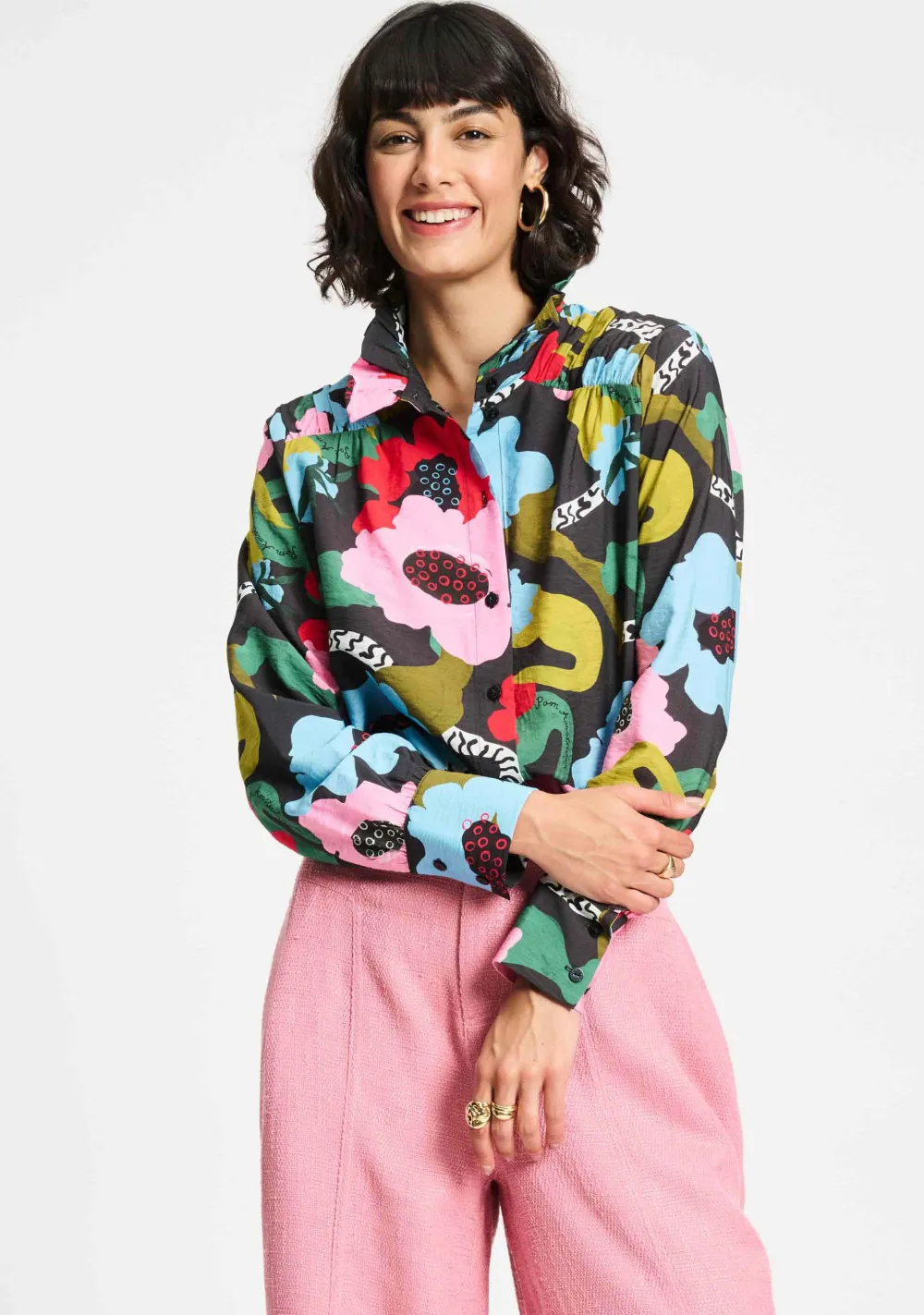 Pakken & Co-Ords|Blouses>POM AMSTERDAM BLOUSE Zwart