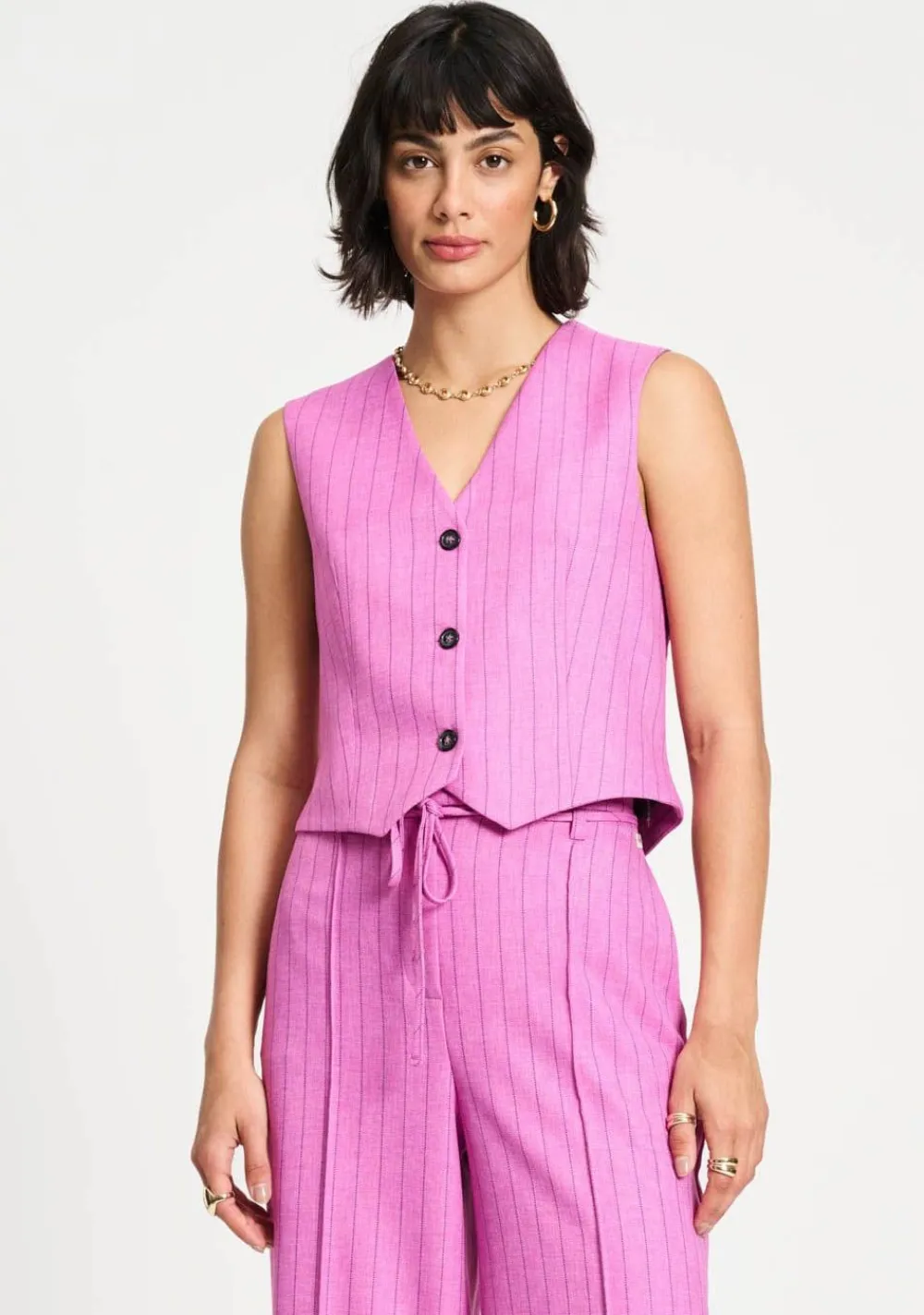 Gilets|Blazers & Jasjes>POM AMSTERDAM GILET Roze