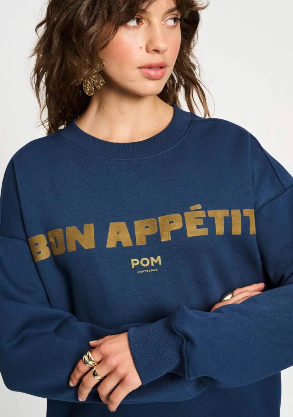 Sweaters|Truien>POM AMSTERDAM SWEATER Blauw