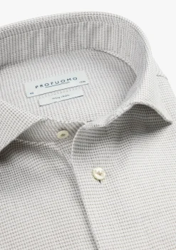 Overhemden>PROFUOMO OVERHEMD Beige