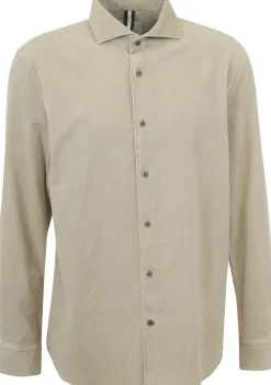 Overhemden>PROFUOMO OVERHEMD Beige