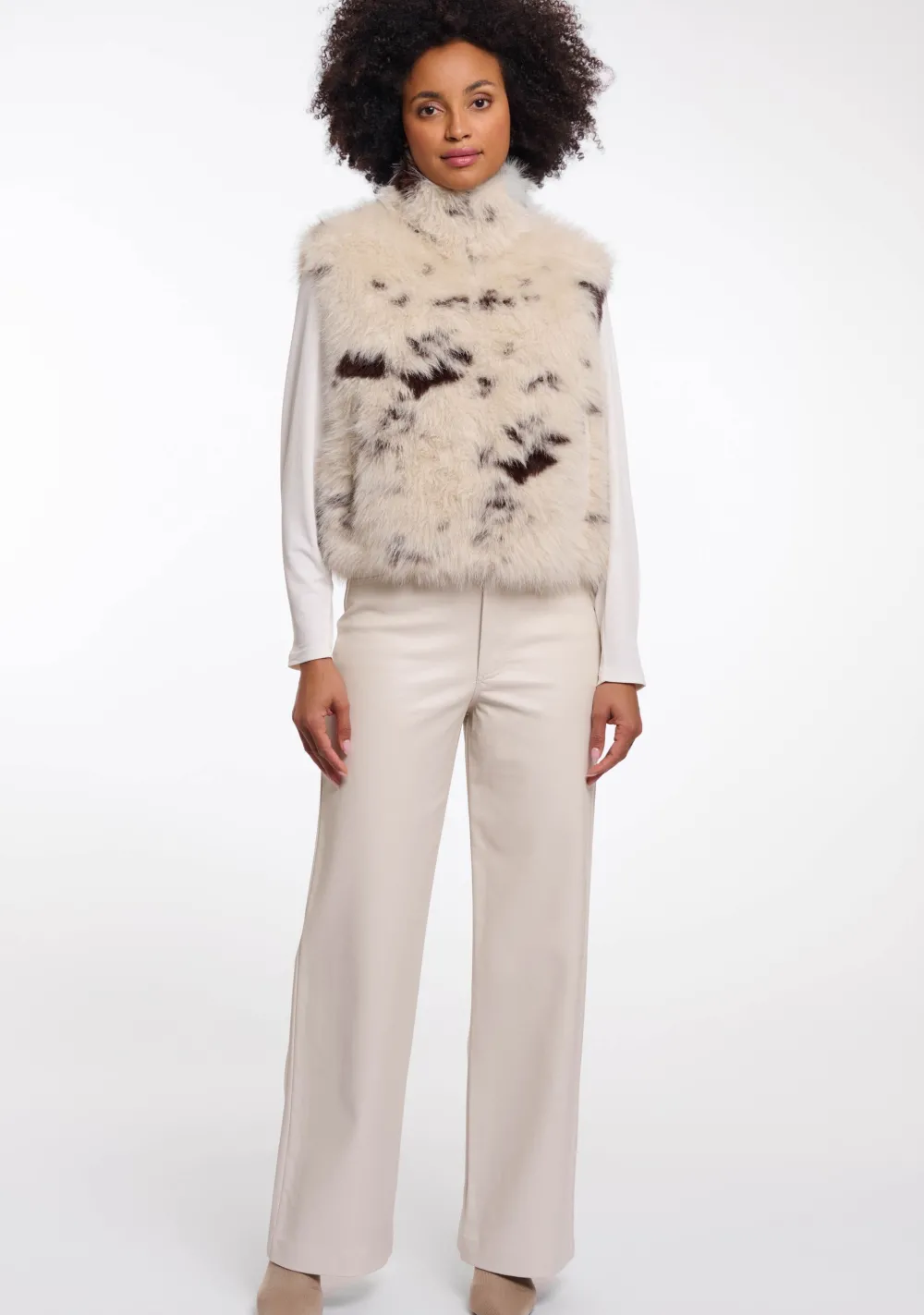 Gilets|Blazers & Jasjes>RINO EN PELLE GILET Beige