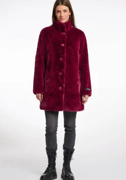 Winterjassen|Jassen>RINO EN PELLE MANTEL Paars