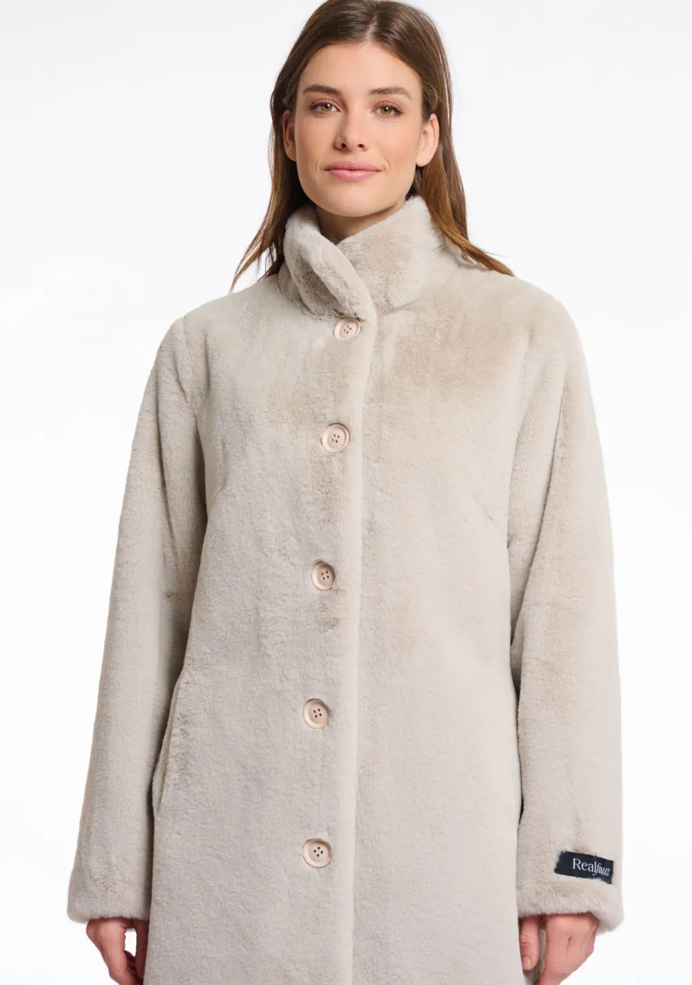 Winterjassen|Jassen>RINO EN PELLE MANTEL Beige