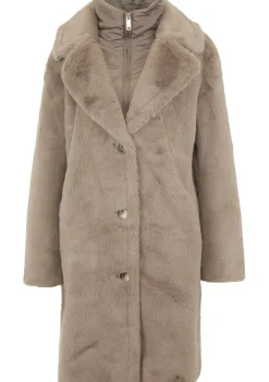 Winterjassen|Jassen>RINO EN PELLE MANTEL Bruin