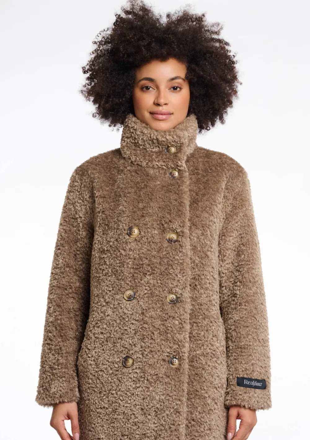 Winterjassen|Jassen>RINO EN PELLE MANTEL Bruin