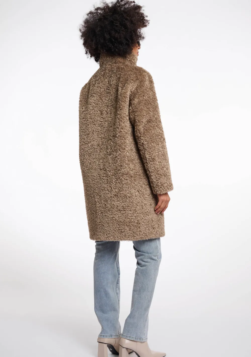 Winterjassen|Jassen>RINO EN PELLE MANTEL Bruin