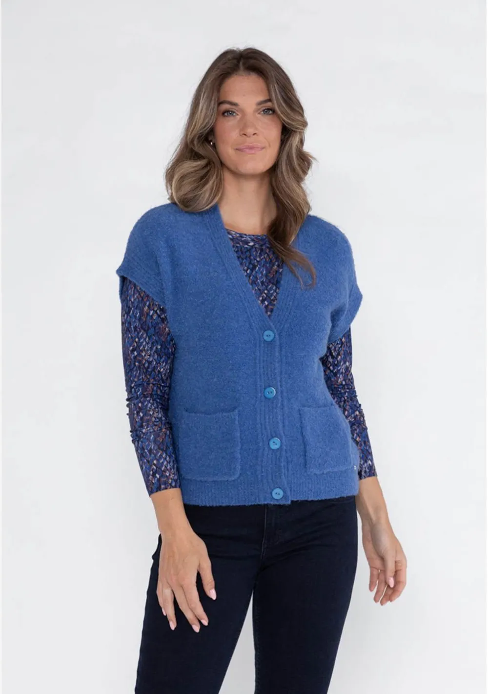 Vesten>ROBERTO SARTO VEST Blauw