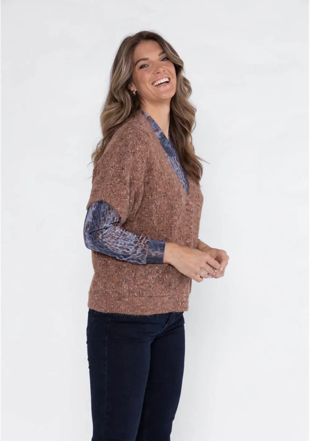 Vesten>ROBERTO SARTO VEST Bruin