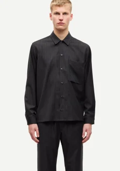 Overshirts>SAMSOE SAMSOE OVERSHIRT Zwart