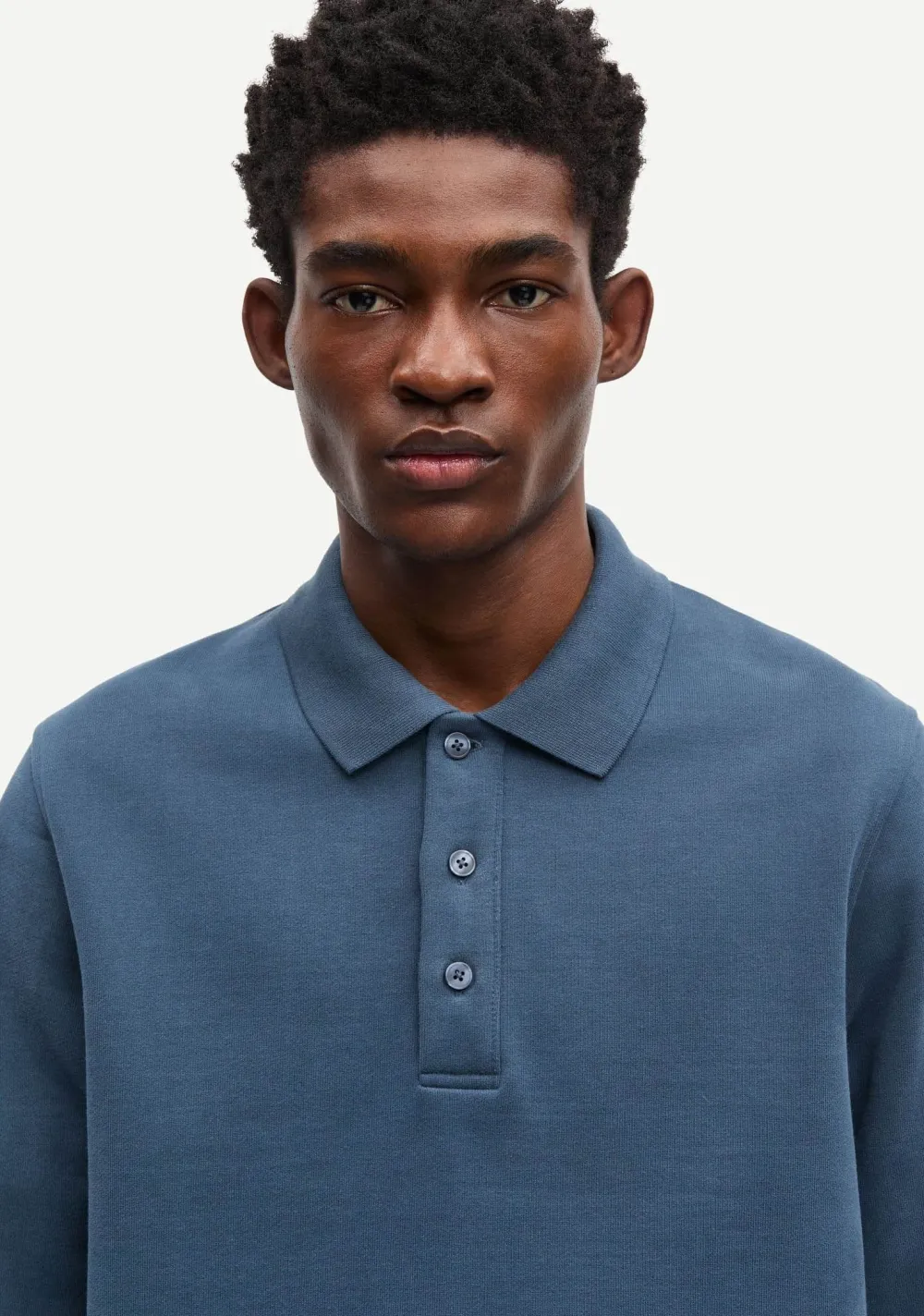 Polo's>SAMSOE SAMSOE POLO Blauw