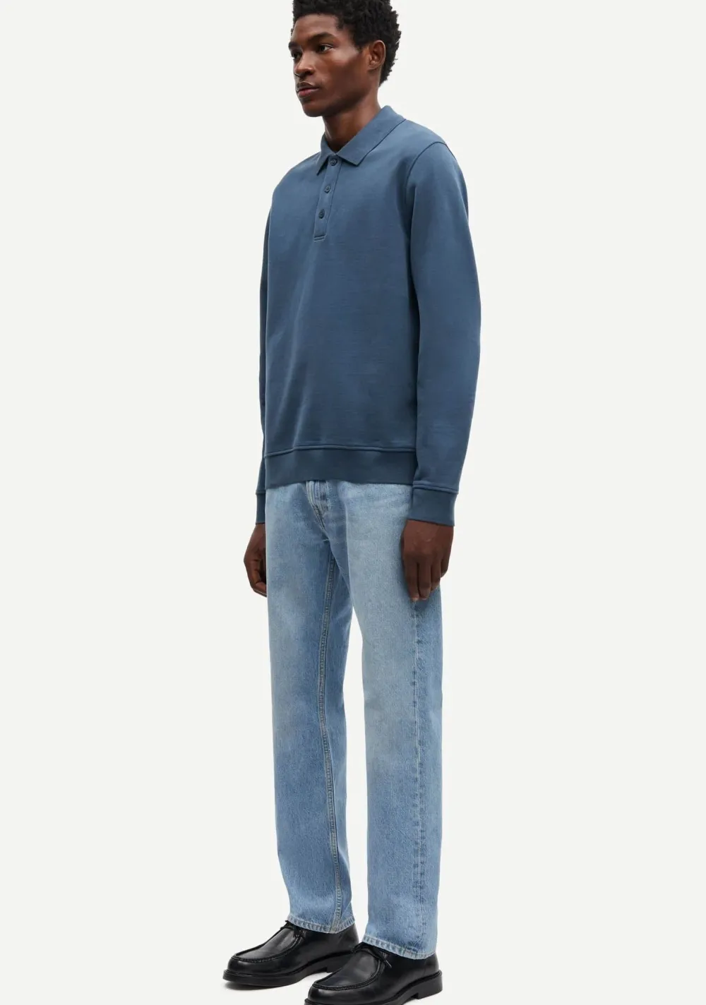 Polo's>SAMSOE SAMSOE POLO Blauw