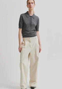 Truien>SECOND FEMALE TRUI KORTE MOUW Grijs