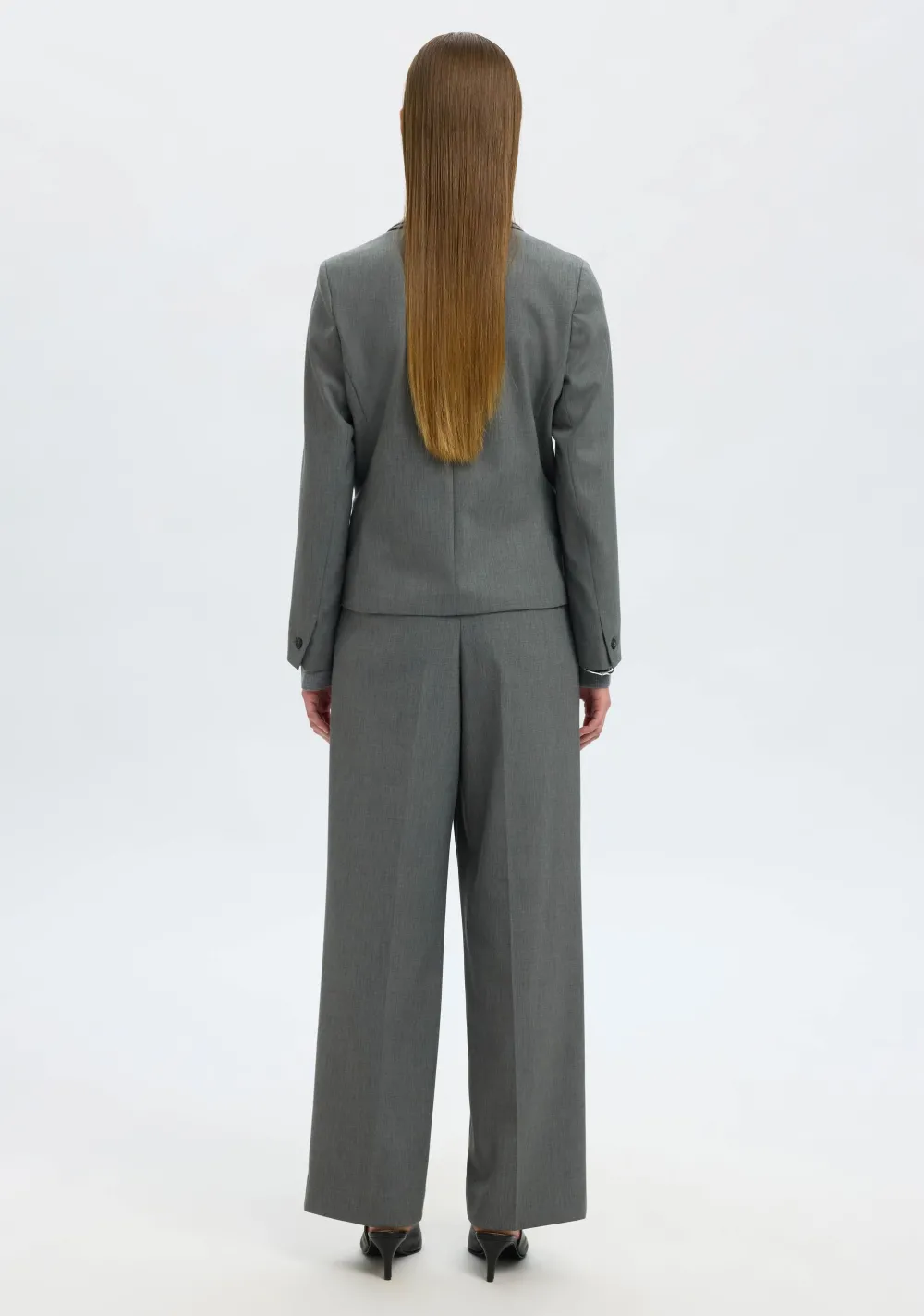 Blazers & Jasjes>SELECTED FEMME BLAZER Grijs