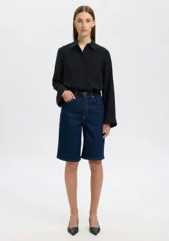 Blouses>SELECTED FEMME BLOUSE Zwart