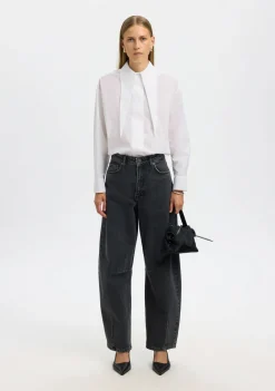 Blouses>SELECTED FEMME BLOUSE Wit