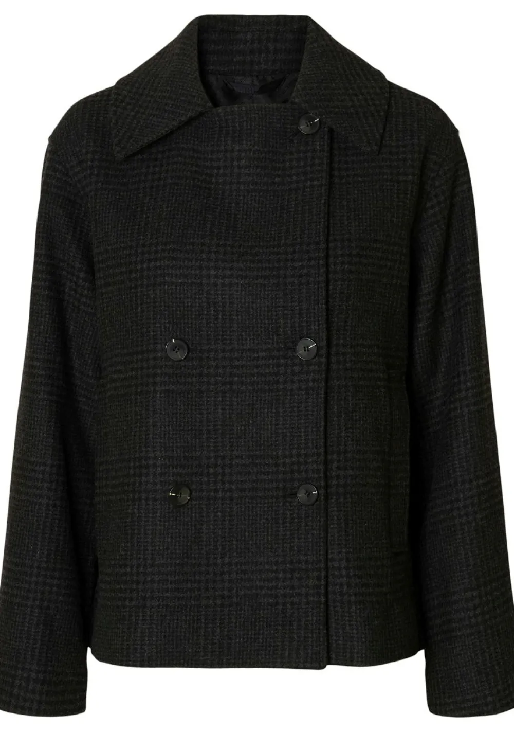 Jassen|Winterjassen>SELECTED FEMME MANTEL Zwart