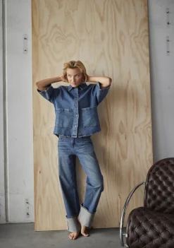 Blazers & Jasjes>SISTERS POINT DENIMJACK Blauw