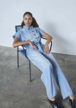 Jumpsuits>SISTERS POINT JUMPSUIT Blauw
