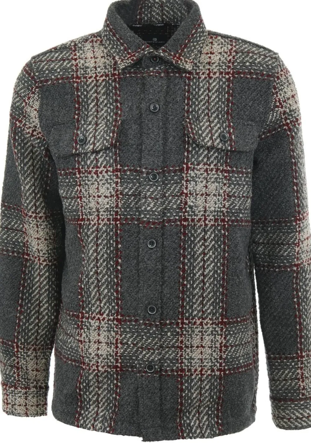 Overshirts>STATE OF ART OVERSHIRT Grijs