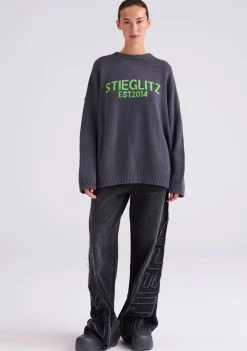 Truien|Sweaters>STIEGLITZ SWEATER Grijs