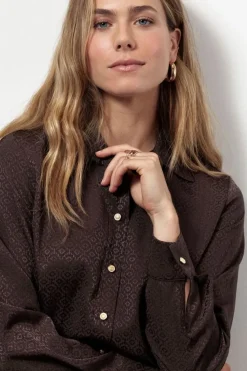 Blouses>STUDIO ANNELOES BLOUSE Bruin