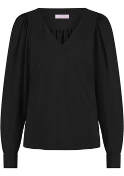 Blouses>STUDIO ANNELOES BLOUSE Zwart