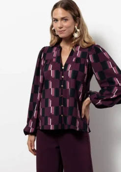 Blouses>STUDIO ANNELOES BLOUSE Paars