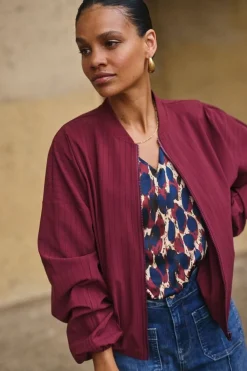 Blazers & Jasjes|Jassen>STUDIO ANNELOES BOMBERJACK Rood