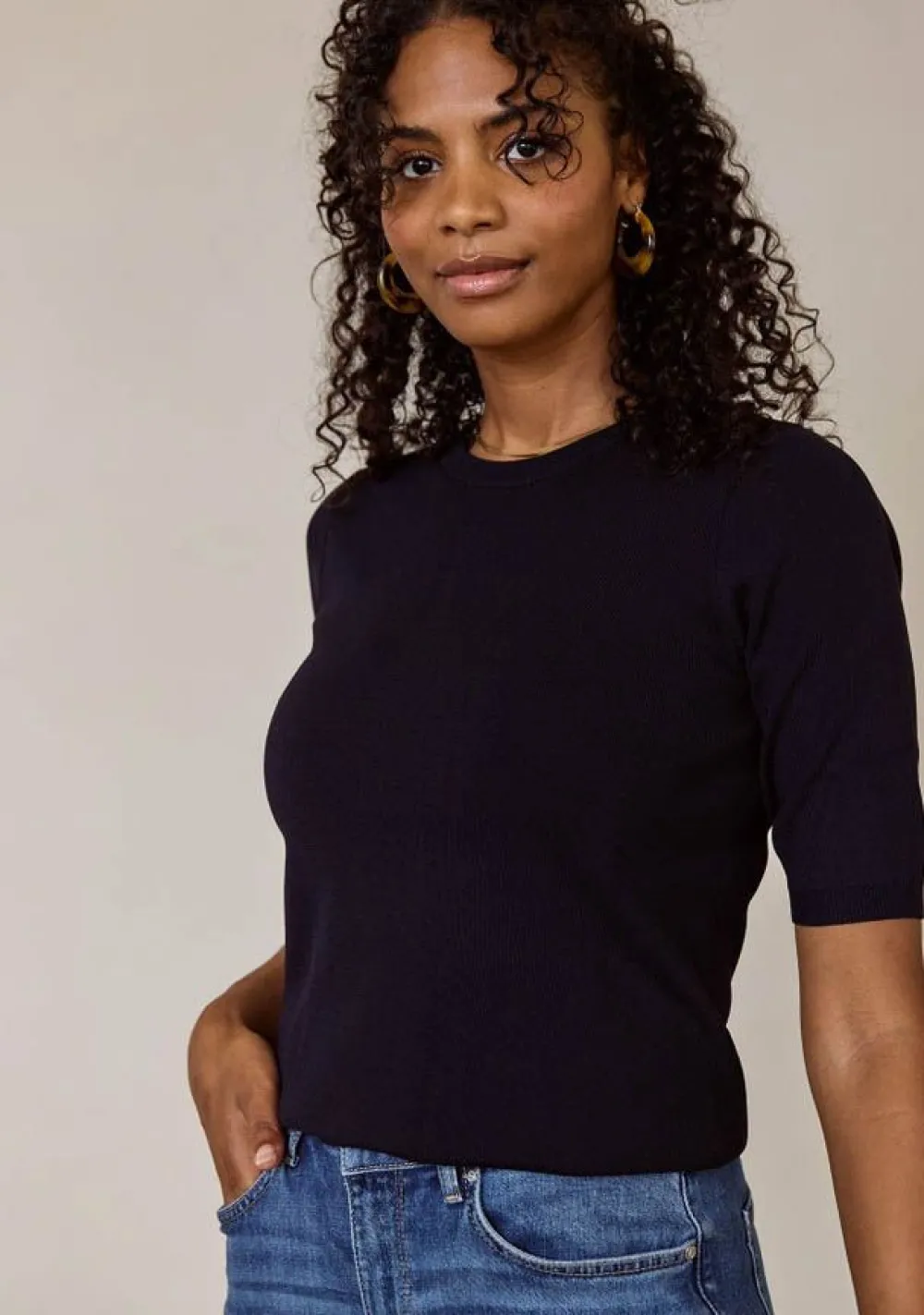 Truien>STUDIO ANNELOES TRUI KORTE MOUW Blauw