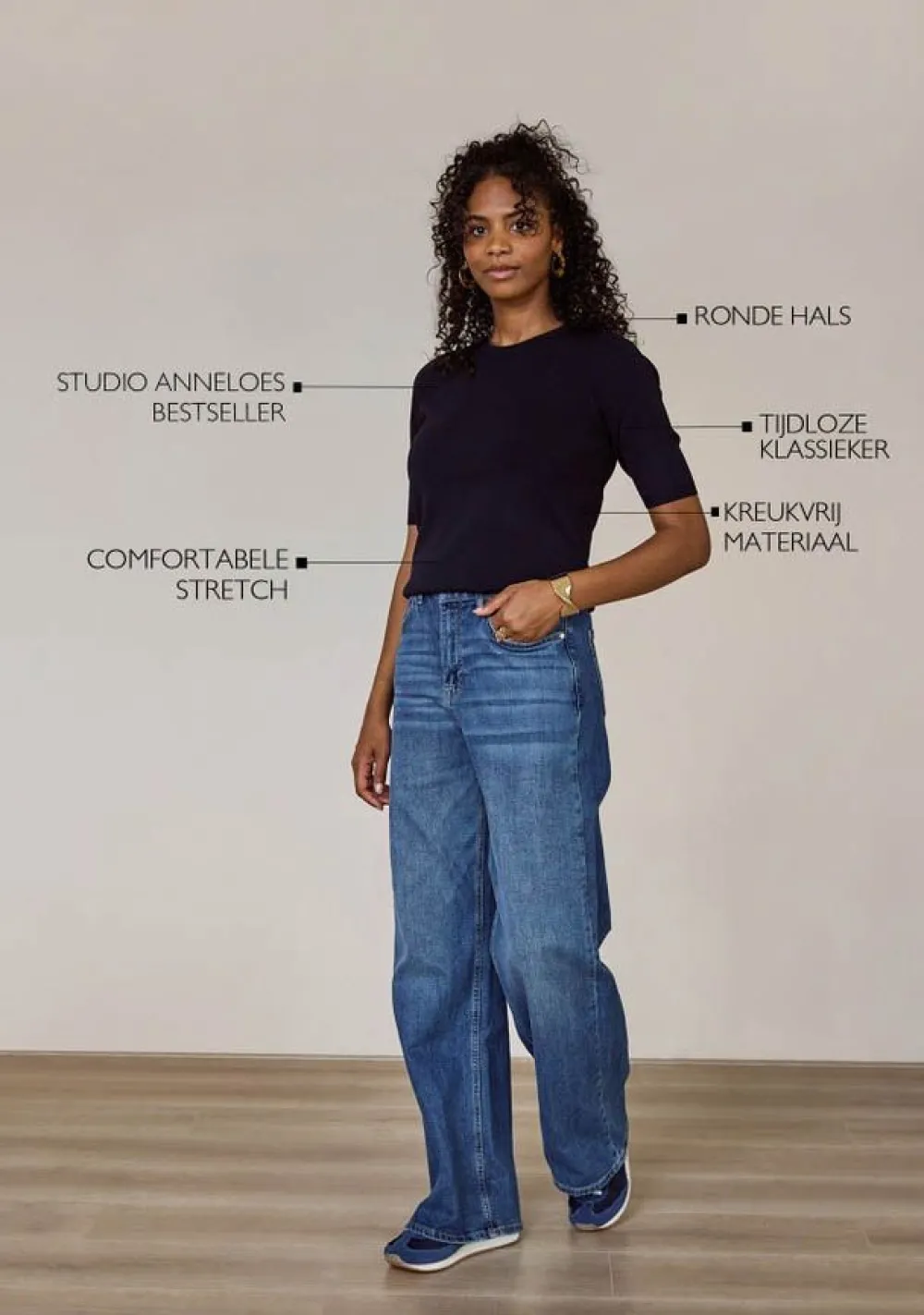 Truien>STUDIO ANNELOES TRUI KORTE MOUW Blauw