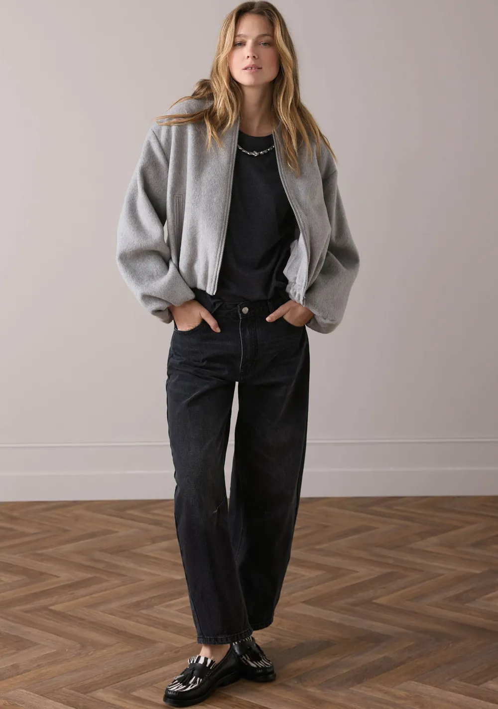 Jassen|Blazers & Jasjes>SUMMUM BOMBERJACK Grijs